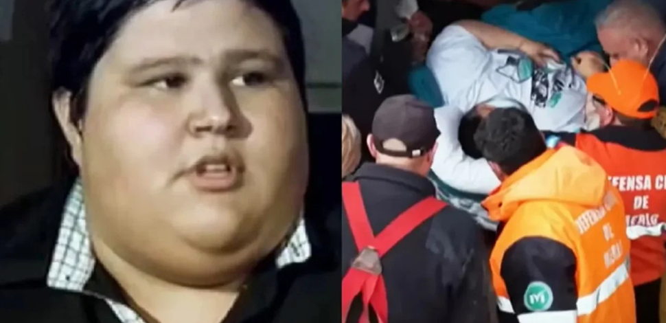 Un ex Cuestión de Peso fue rescatado por bomberos: pesa 300 kilos y quedó&nbsp;internado